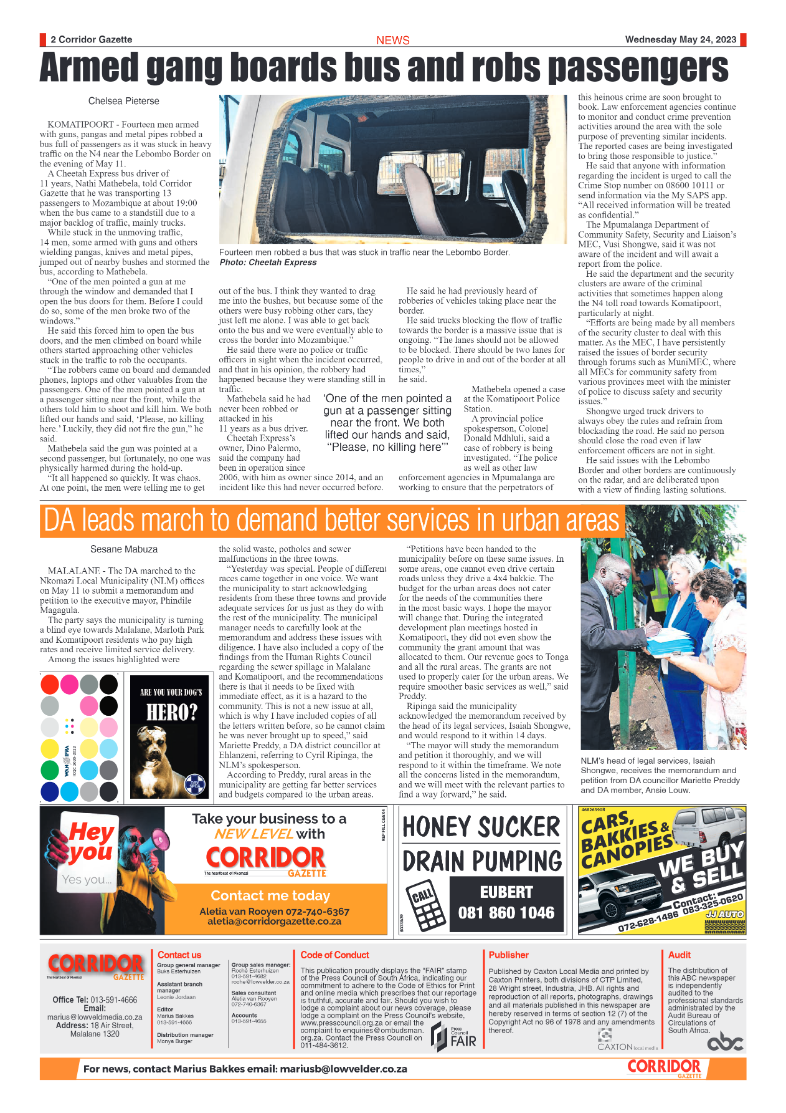 Corridor Gazette 24 May 2023 page 2