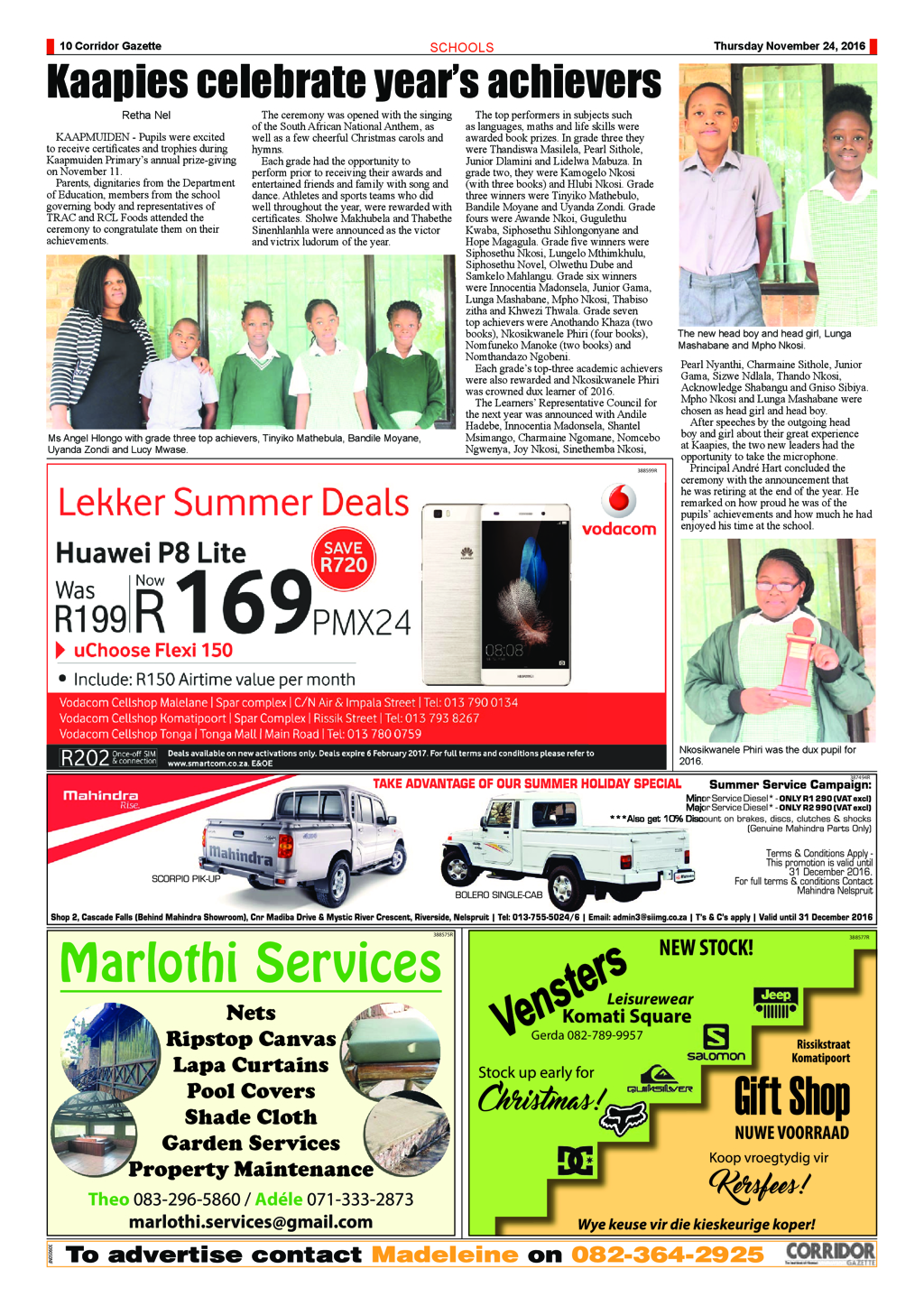 Corridor Gazette 24 November 2016 page 10