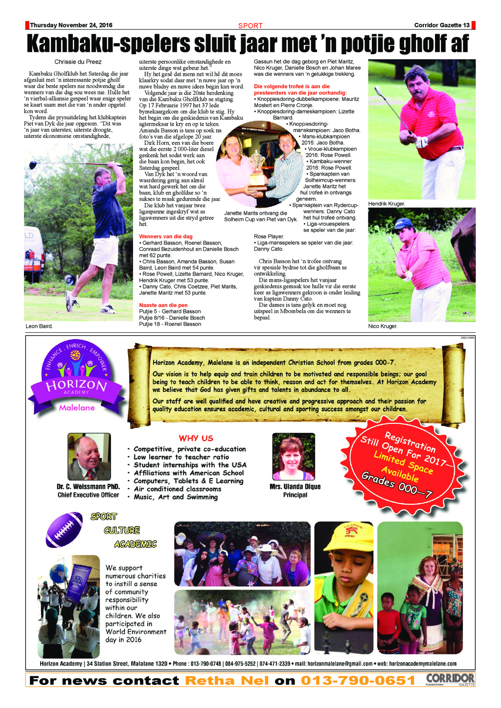 Corridor Gazette 24 November 2016 page 13