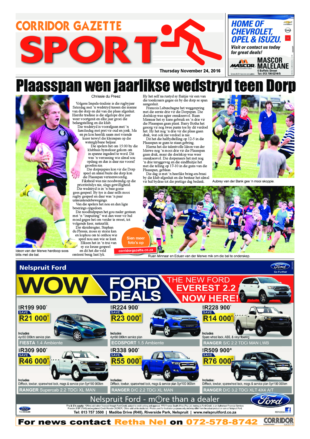 Corridor Gazette 24 November 2016 page 16
