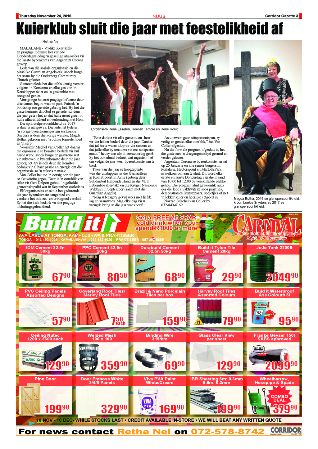 Corridor Gazette 24 November 2016 page 3