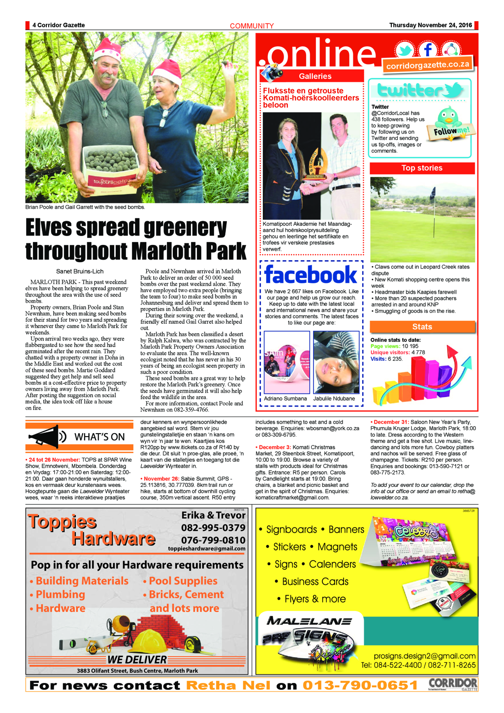 Corridor Gazette 24 November 2016 page 4