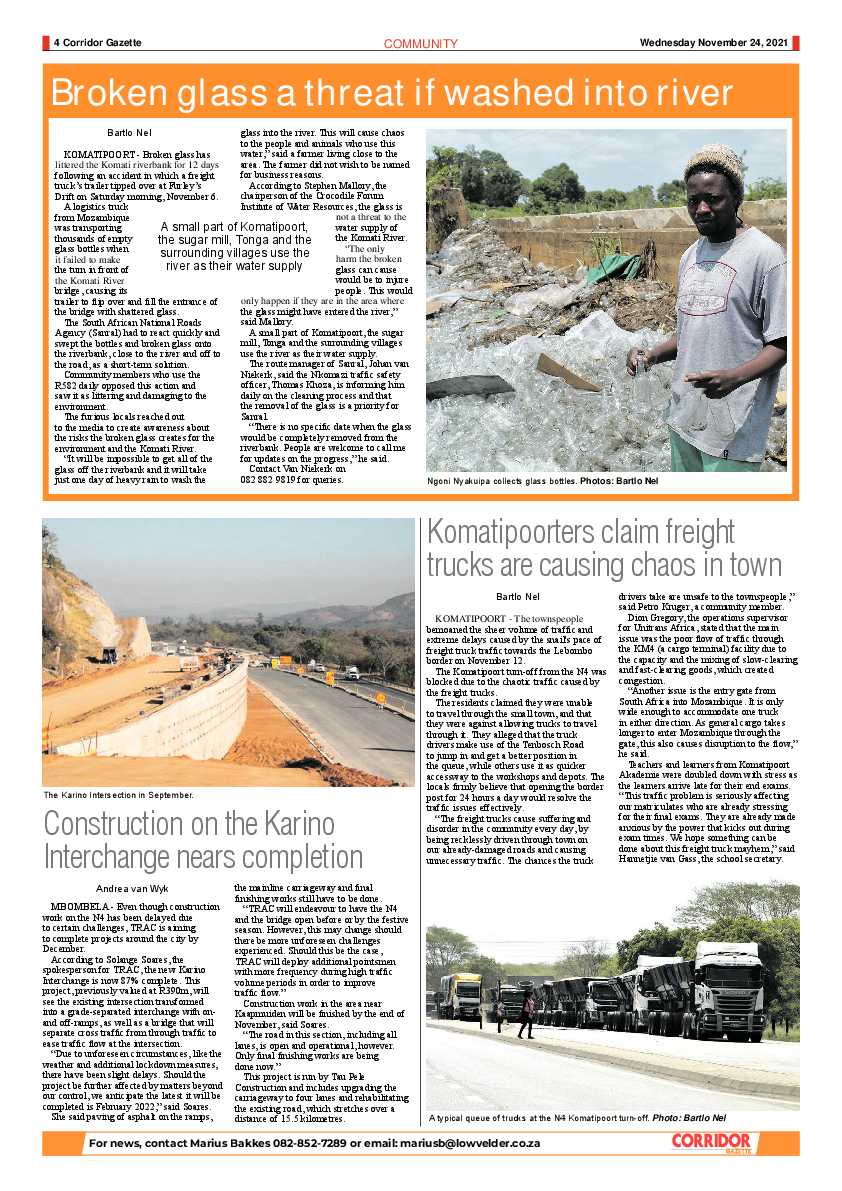 Corridor Gazette 24 November 2021 page 4