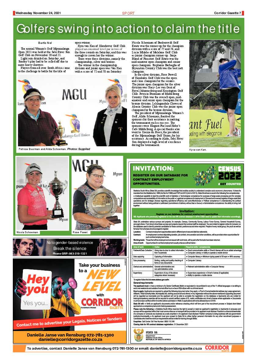 Corridor Gazette 24 November 2021 page 7