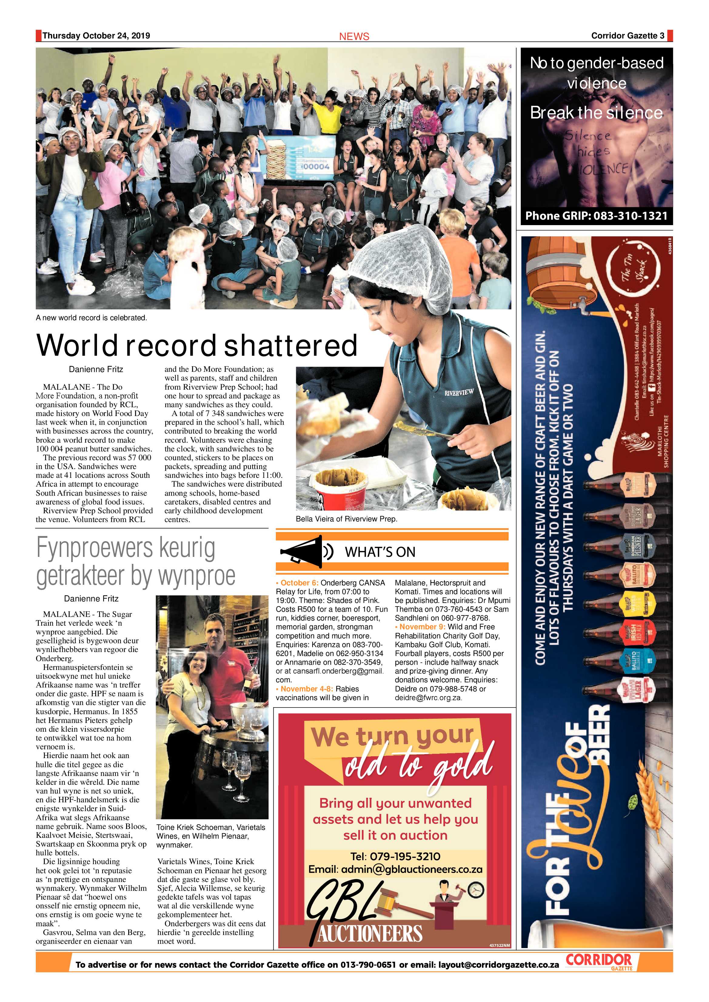 Corridor Gazette 24 October 2019 page 3