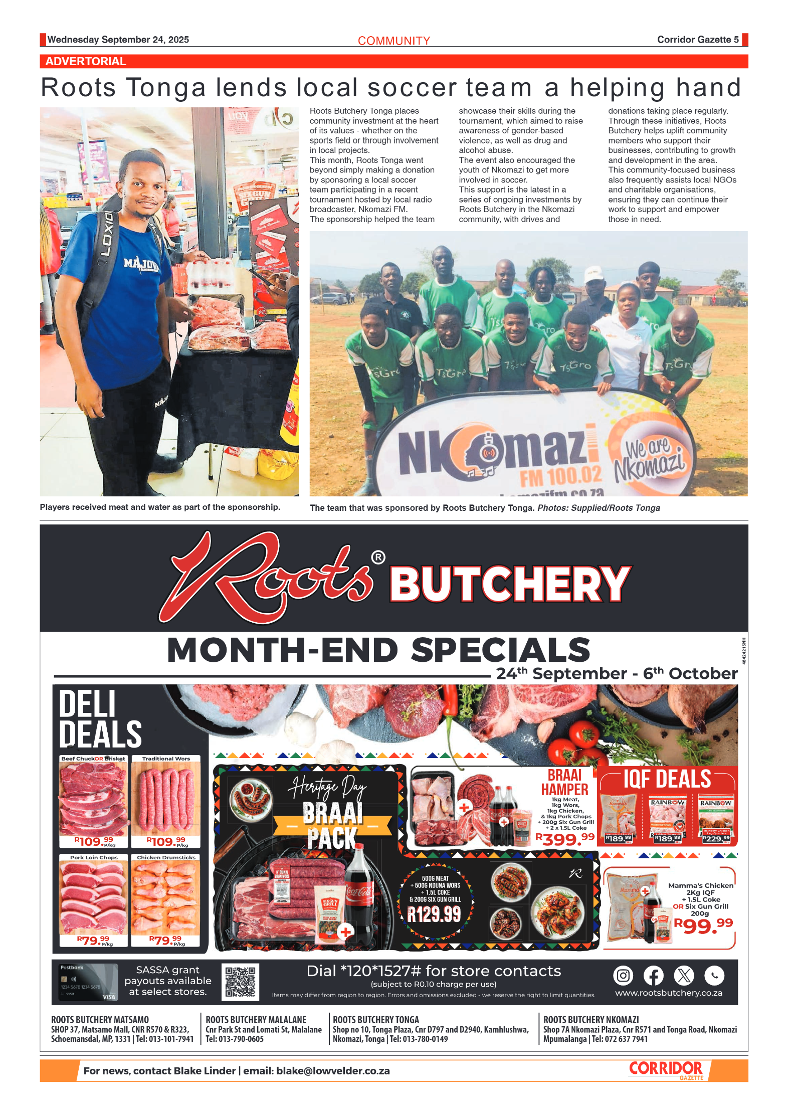 Corridor Gazette 24 September 2025 page 5