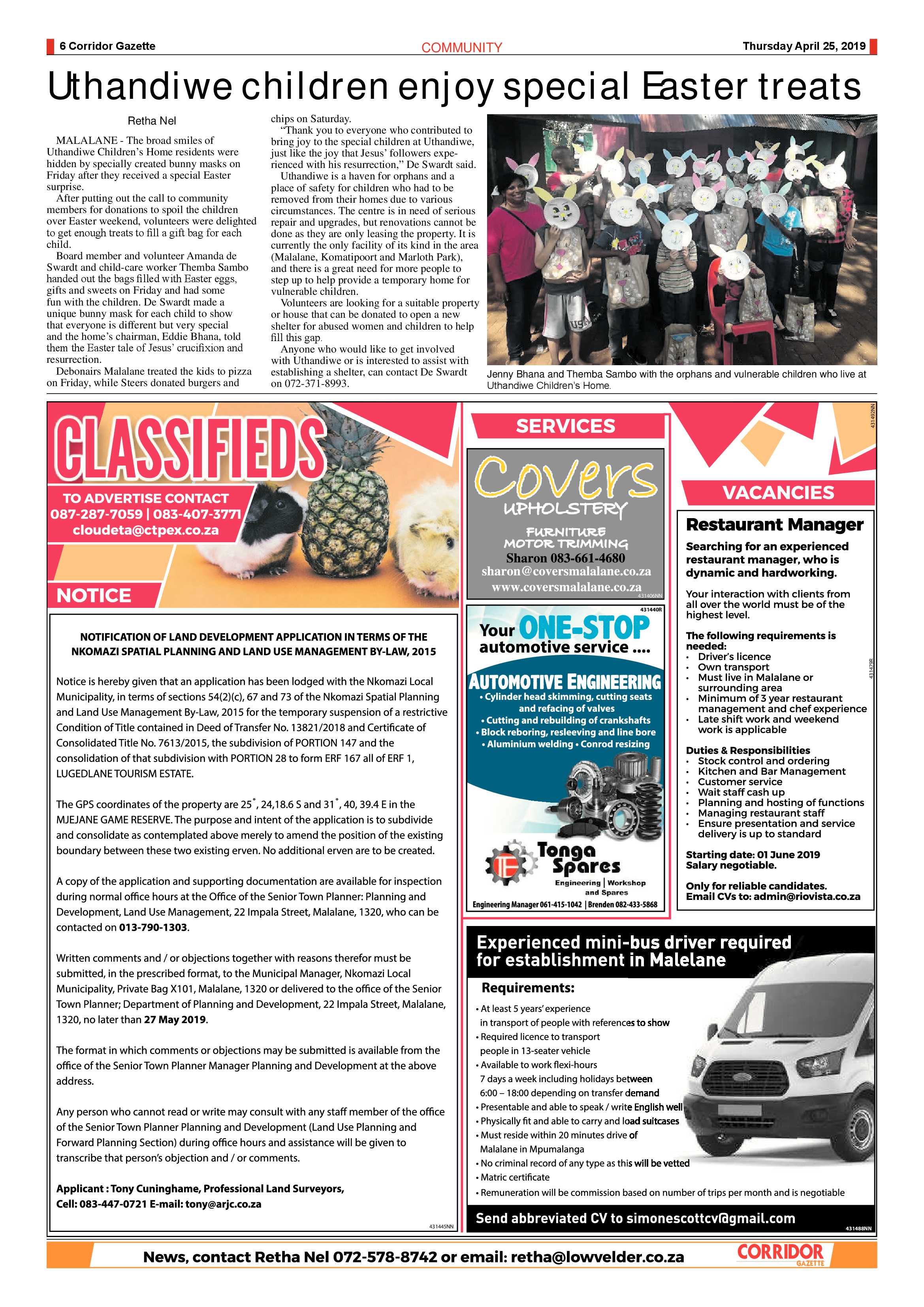 Corridor Gazette 25 April 2019 page 6