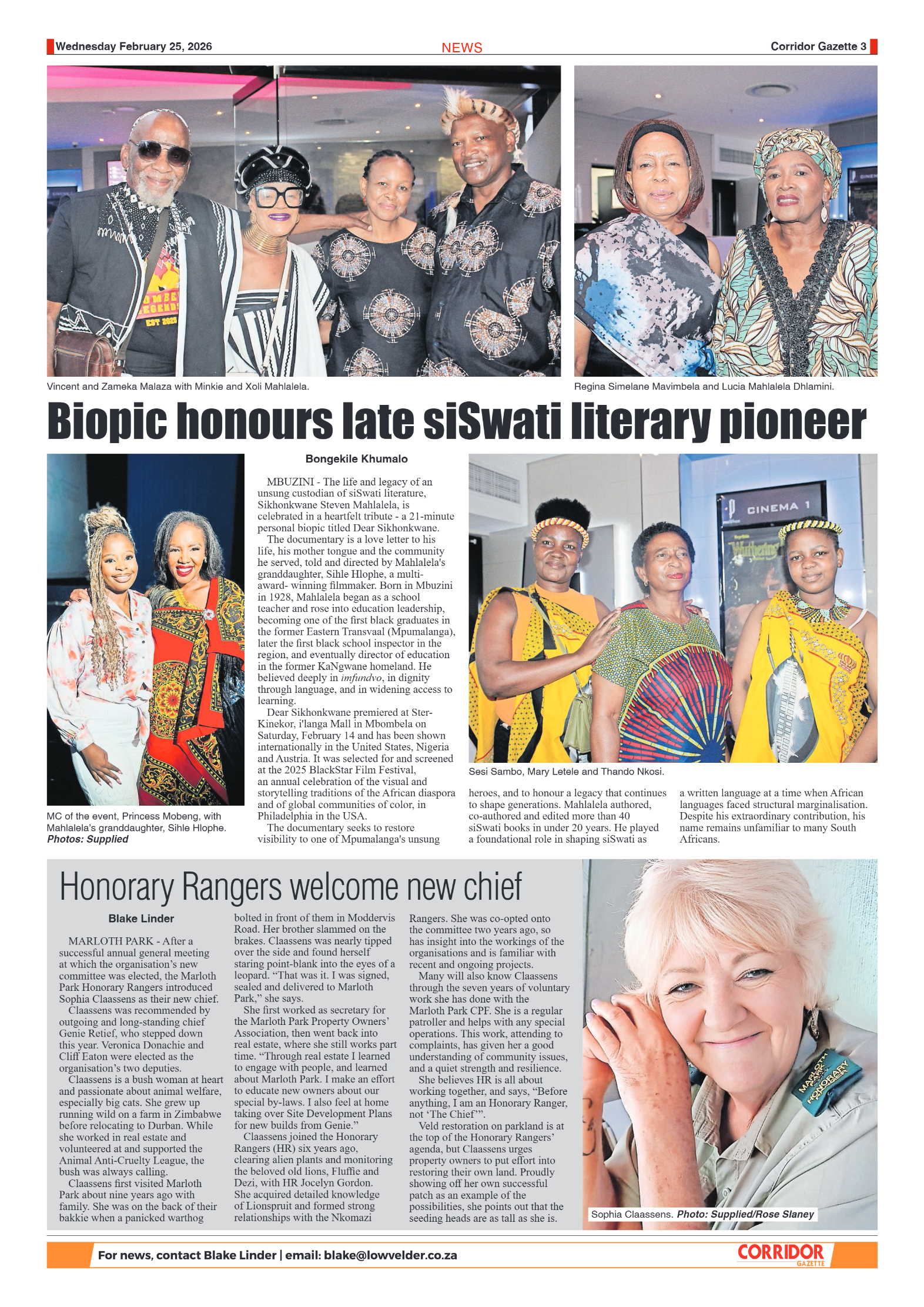 Corridor Gazette 25 February 2026 page 3