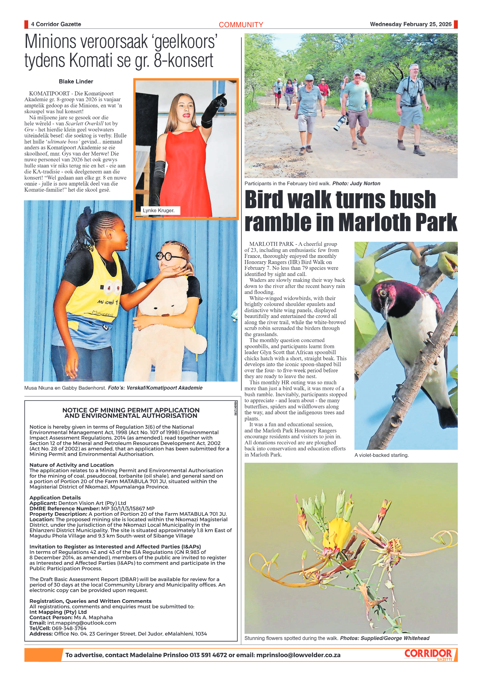 Corridor Gazette 25 February 2026 page 4