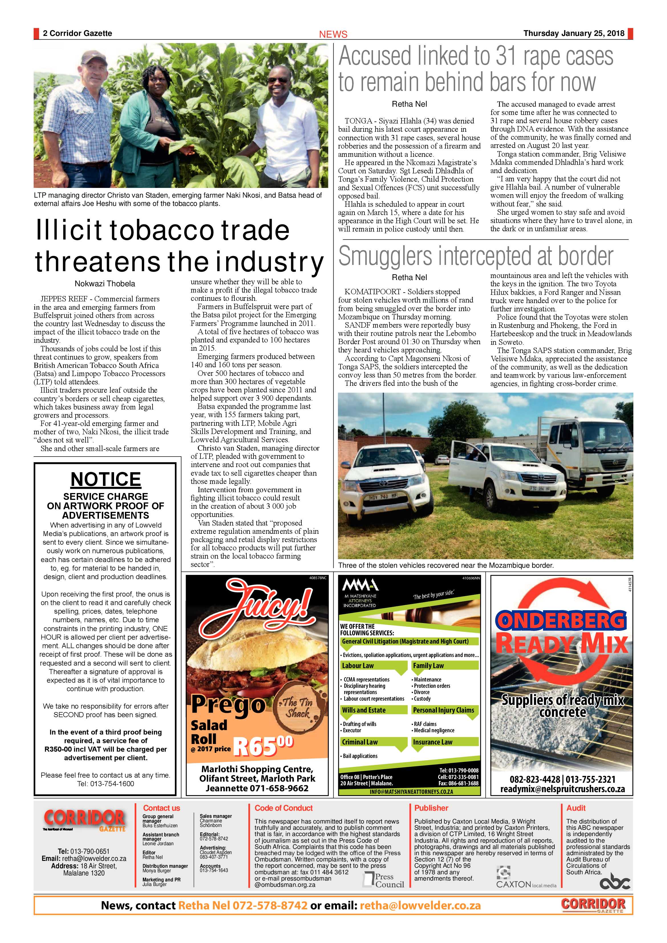 Corridor Gazette 25 January 2017 page 2