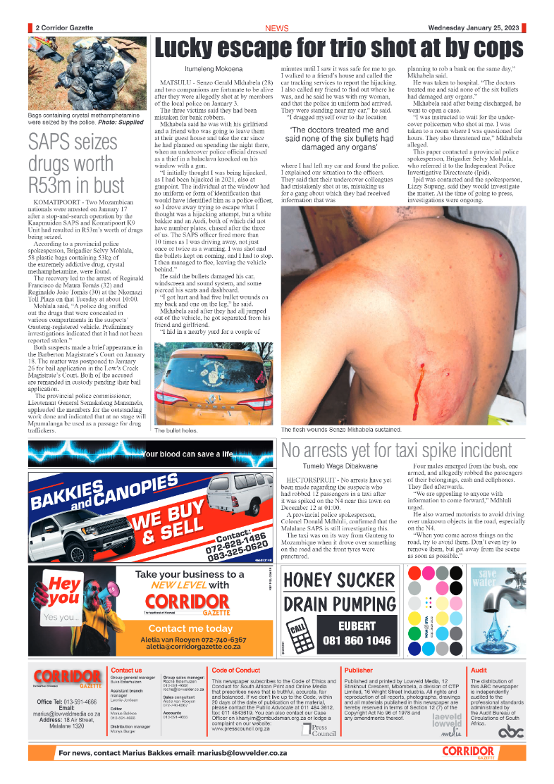 Corridor Gazette 25 January 2023 page 2