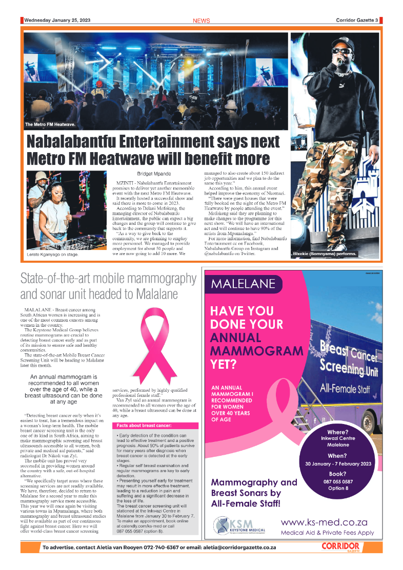 Corridor Gazette 25 January 2023 page 3