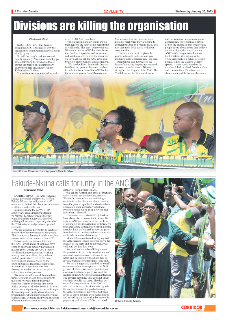 Corridor Gazette 25 January 2023 page 4