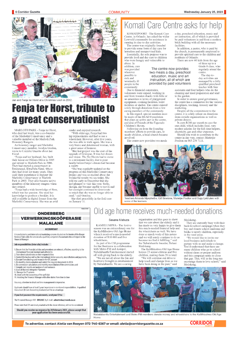 Corridor Gazette 25 January 2023 page 6