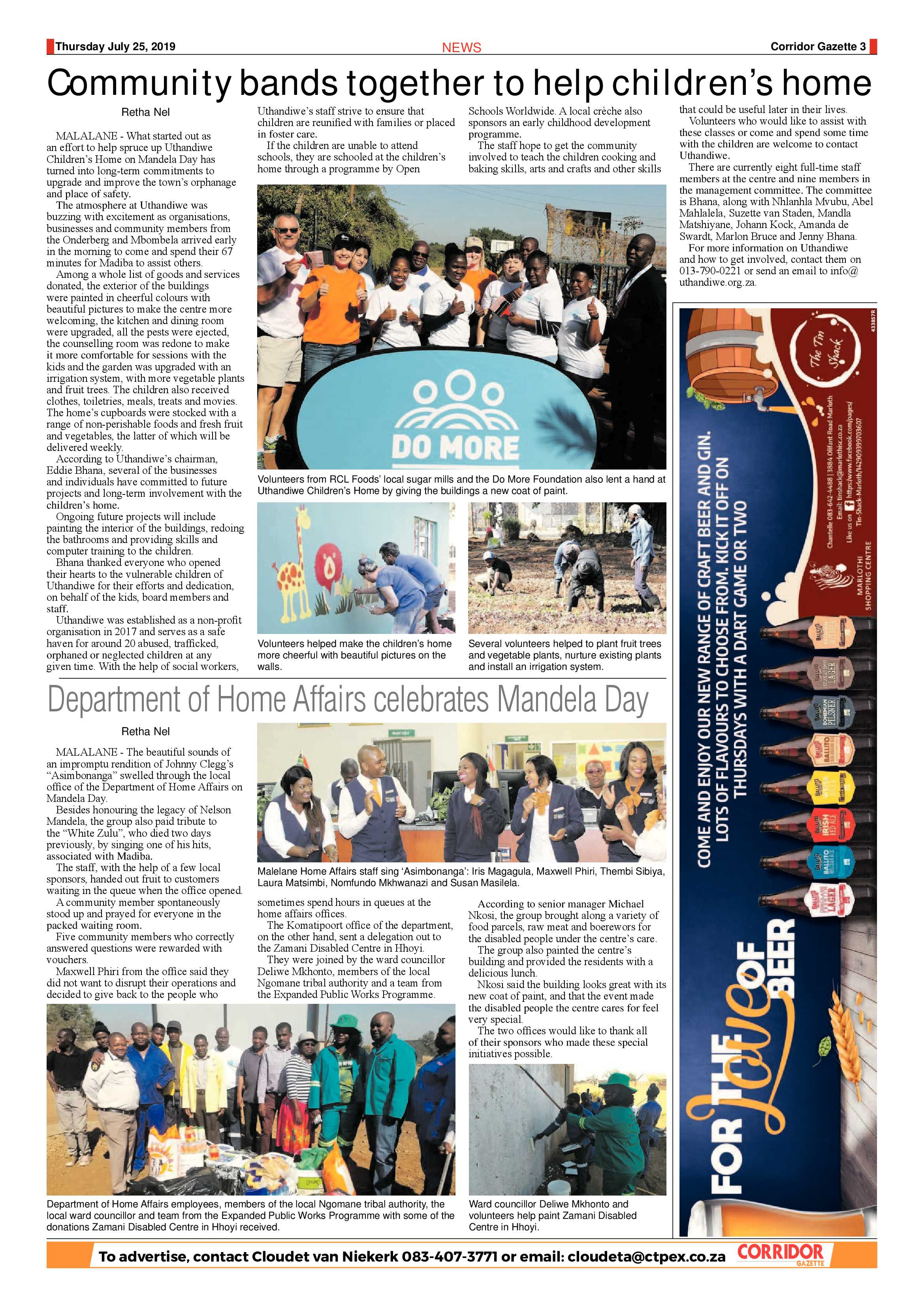Corridor Gazette 25 July 2019 page 3