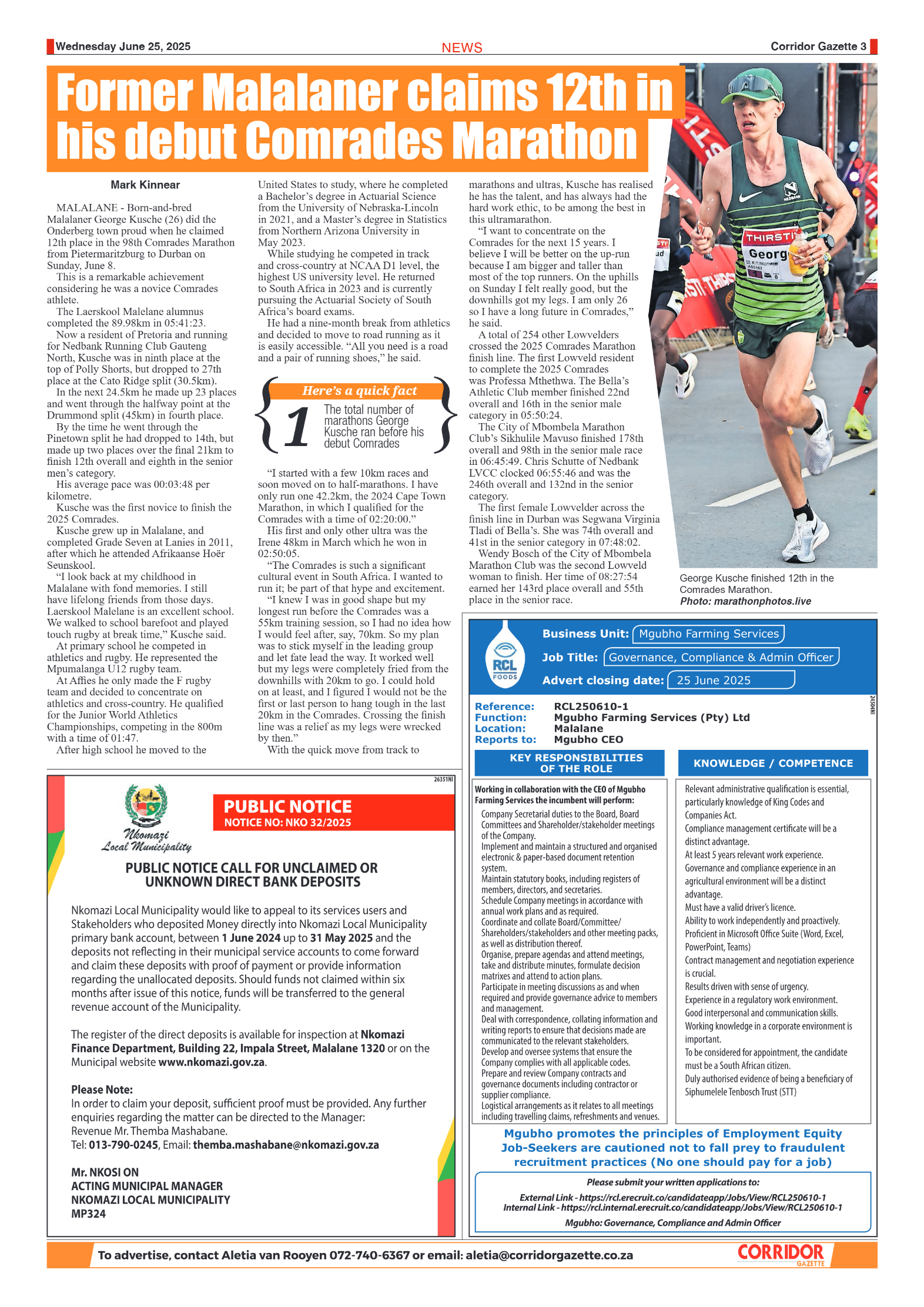 Corridor Gazette 25 June 2025 page 3