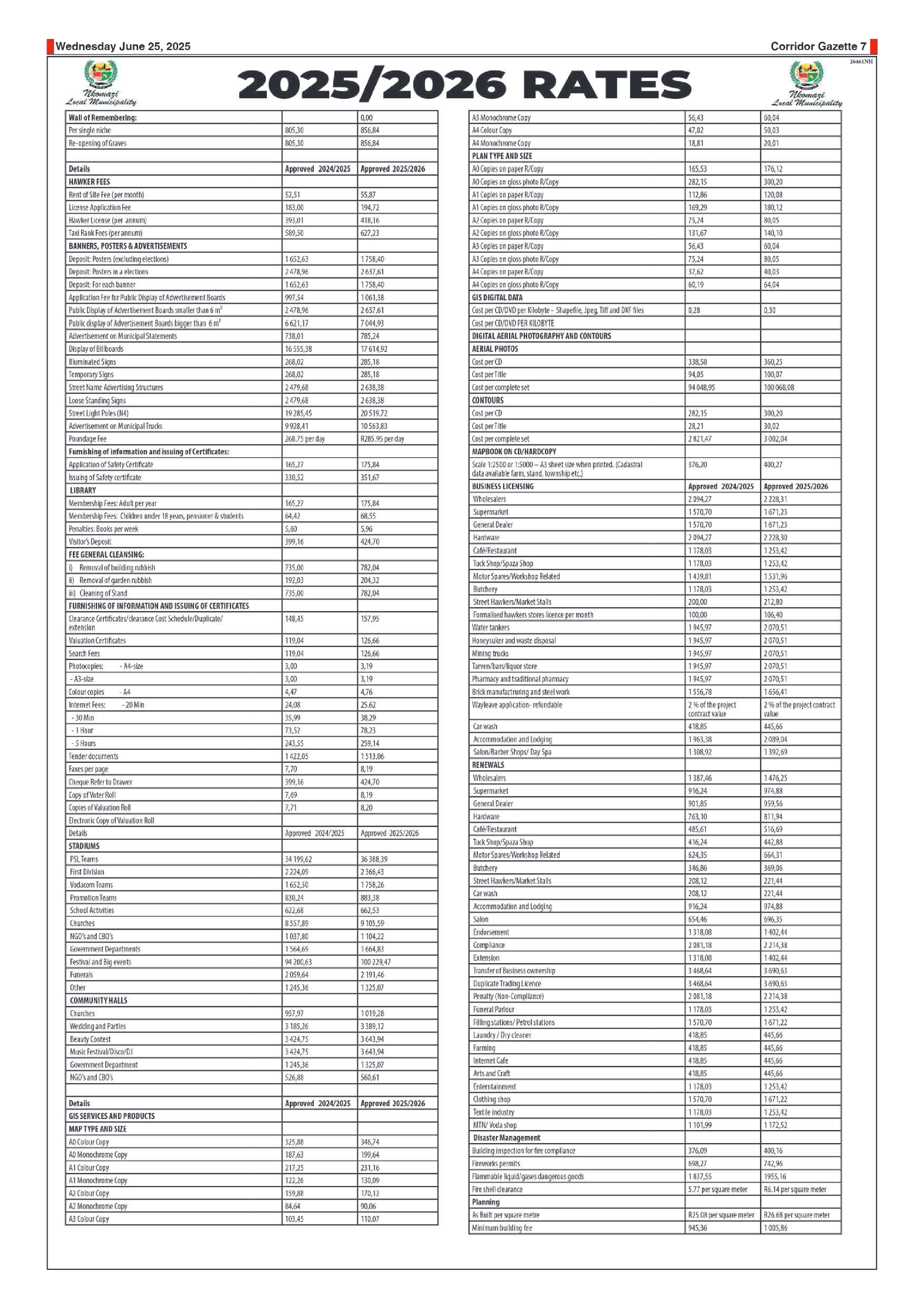 Corridor Gazette 25 June 2025 page 7