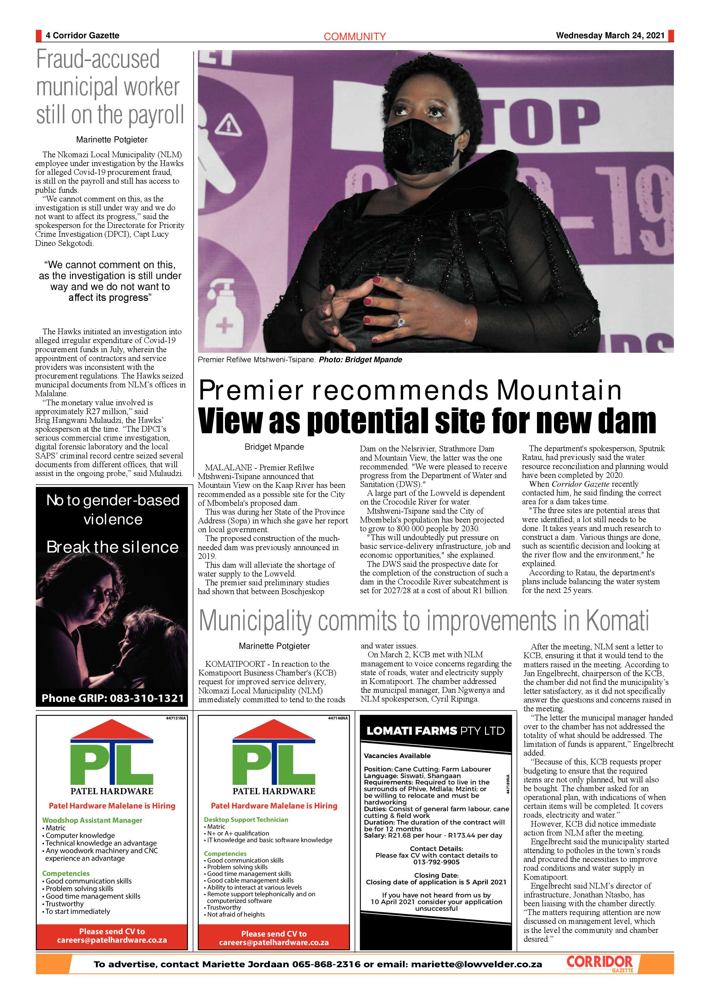 Corridor Gazette 25 March 2021 page 4