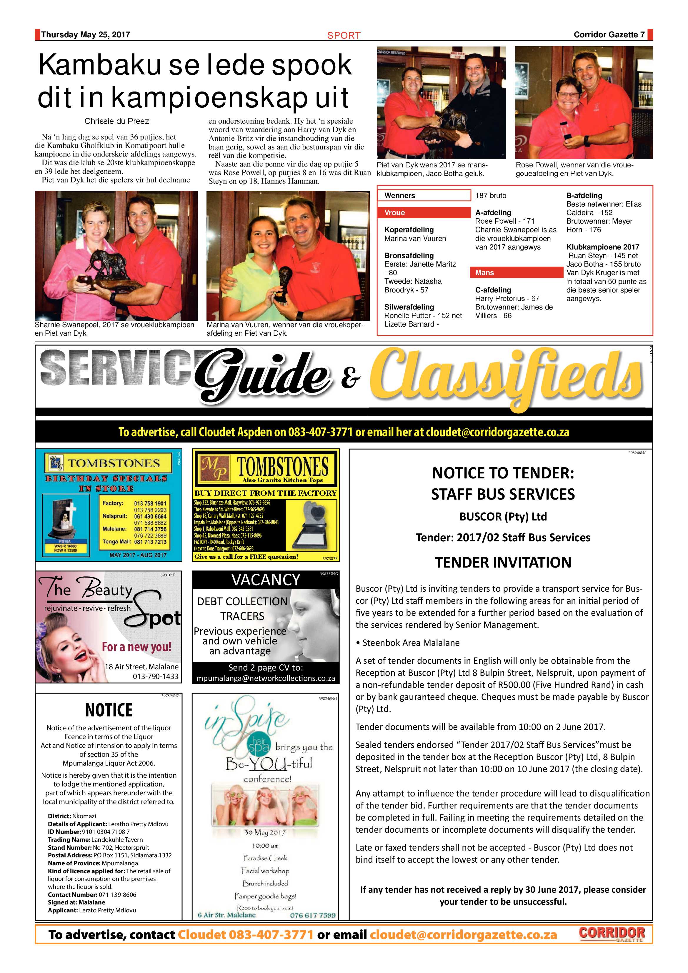 Corridor Gazette 25 May 2017 page 7