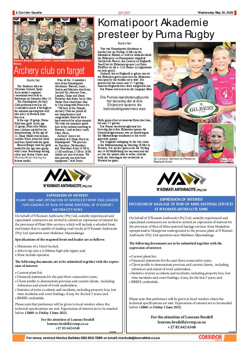 Corridor Gazette 25 May 2022 page 6