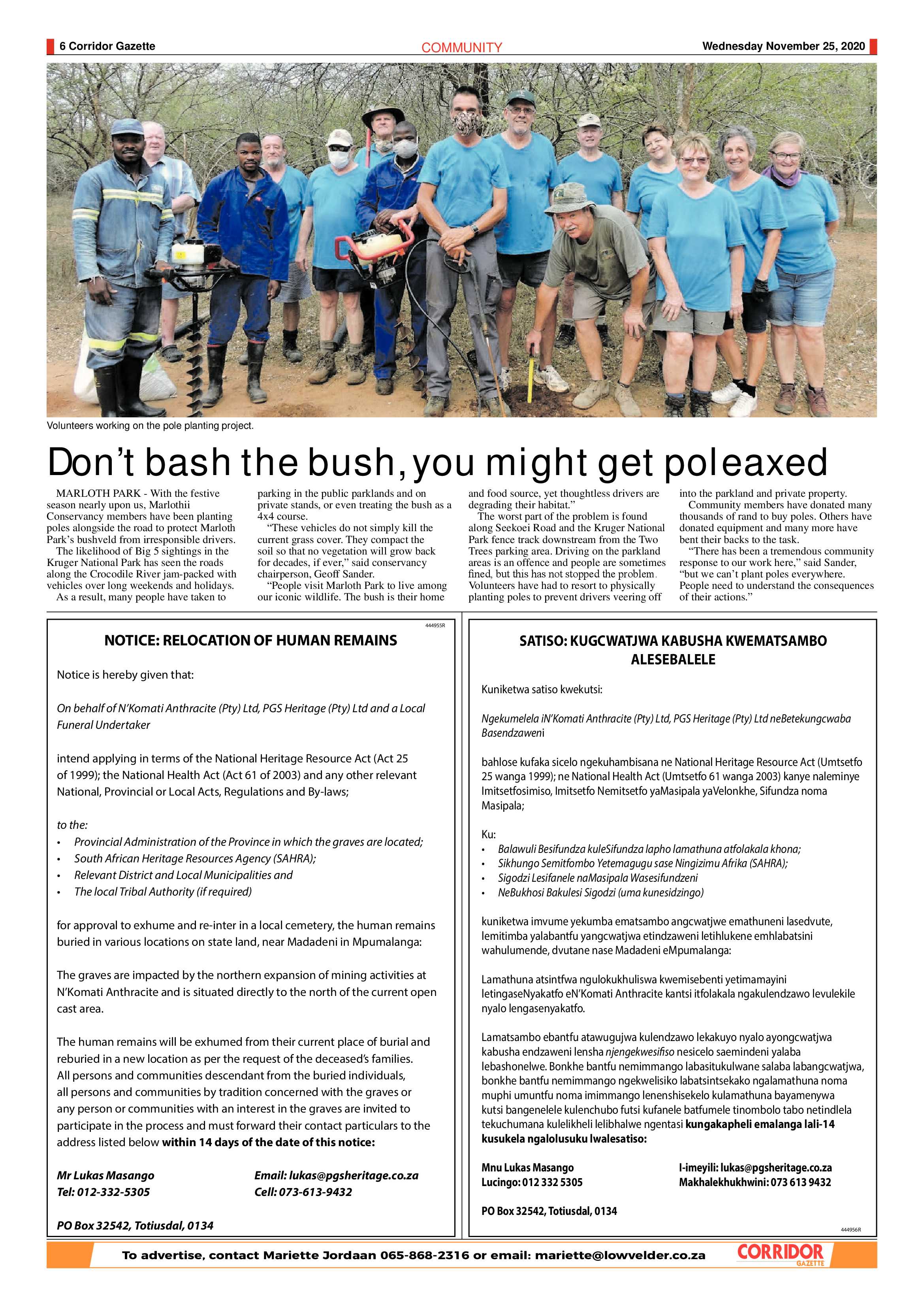 Corridor Gazette 25 November 2020 page 6