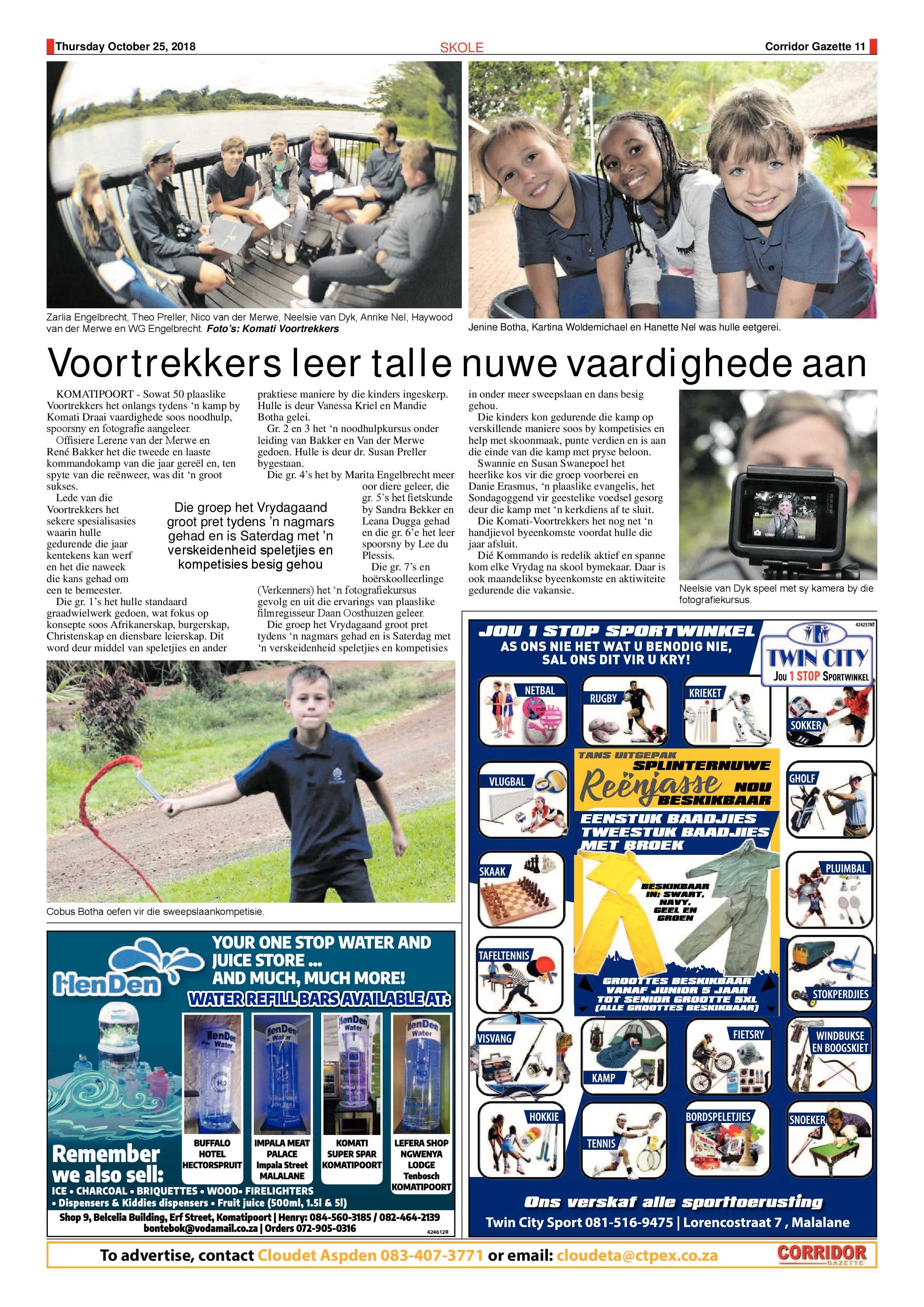Corridor Gazette 25 October 2018 page 11