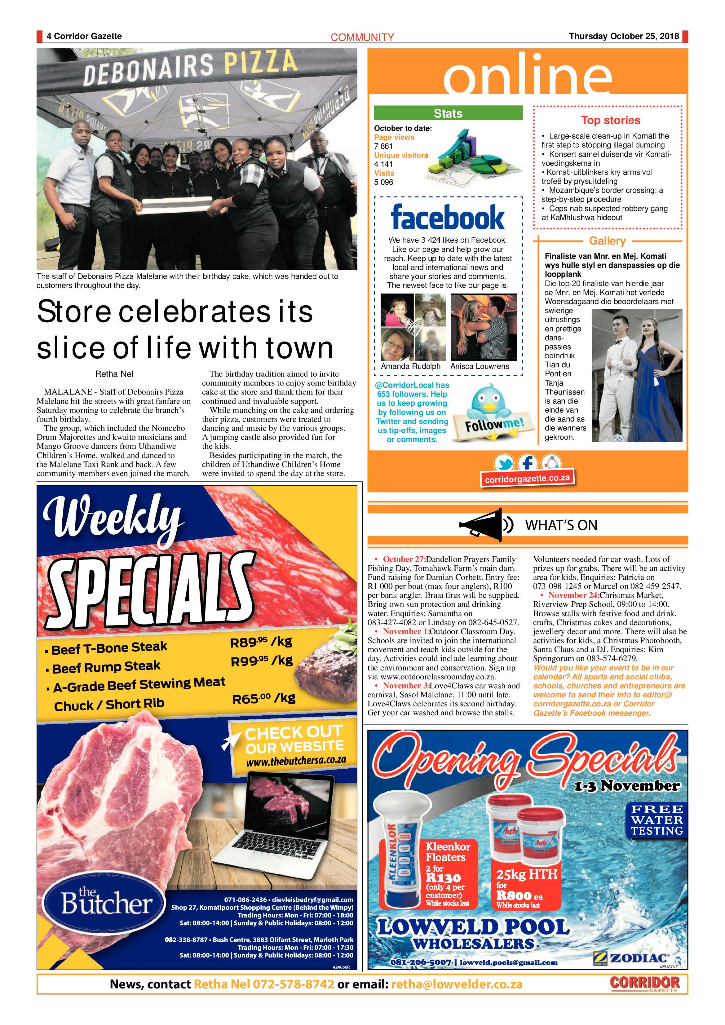 Corridor Gazette 25 October 2018 page 4