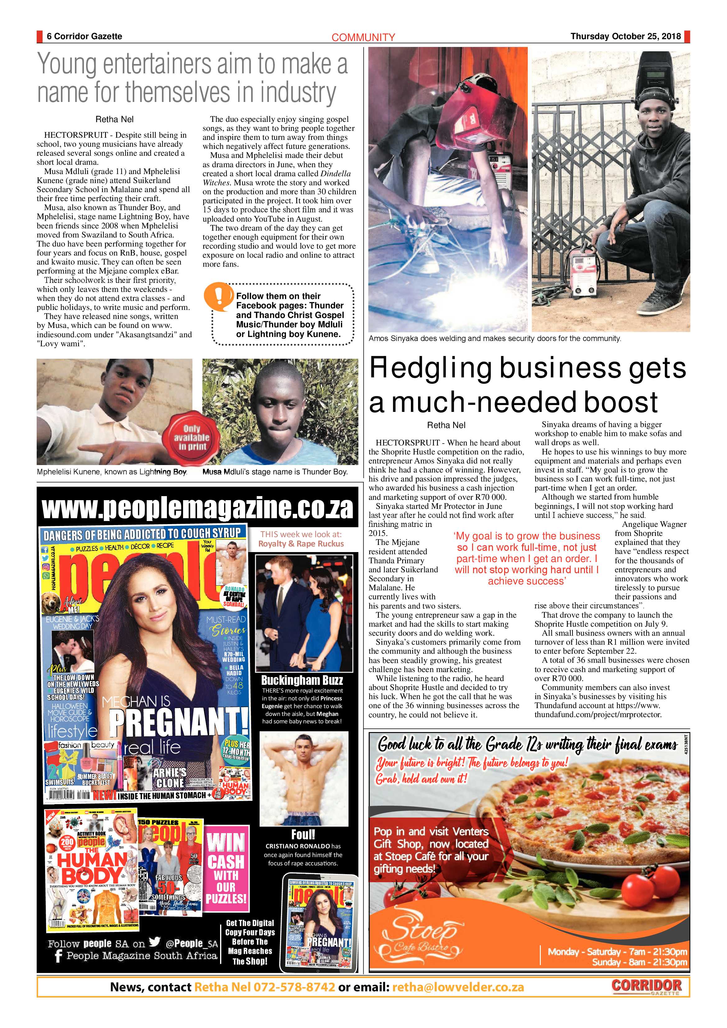 Corridor Gazette 25 October 2018 page 6