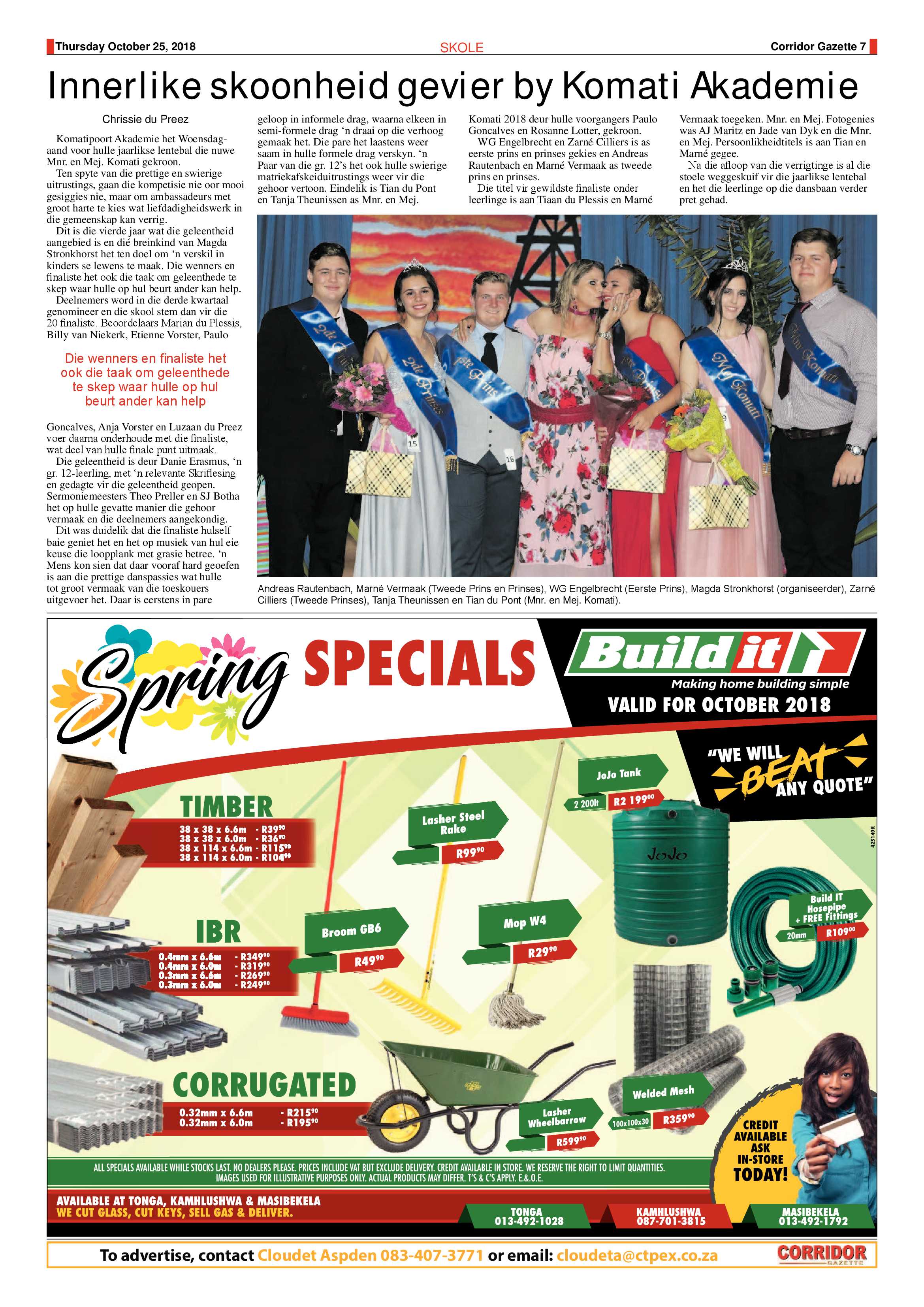 Corridor Gazette 25 October 2018 page 7
