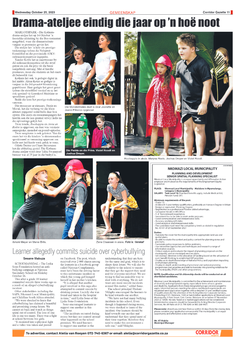 Corridor Gazette 25 October 2023 page 11