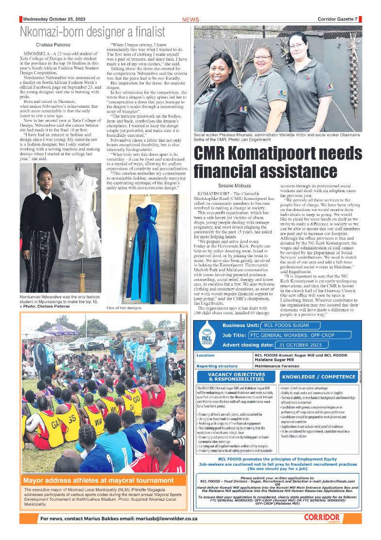Corridor Gazette 25 October 2023 page 7