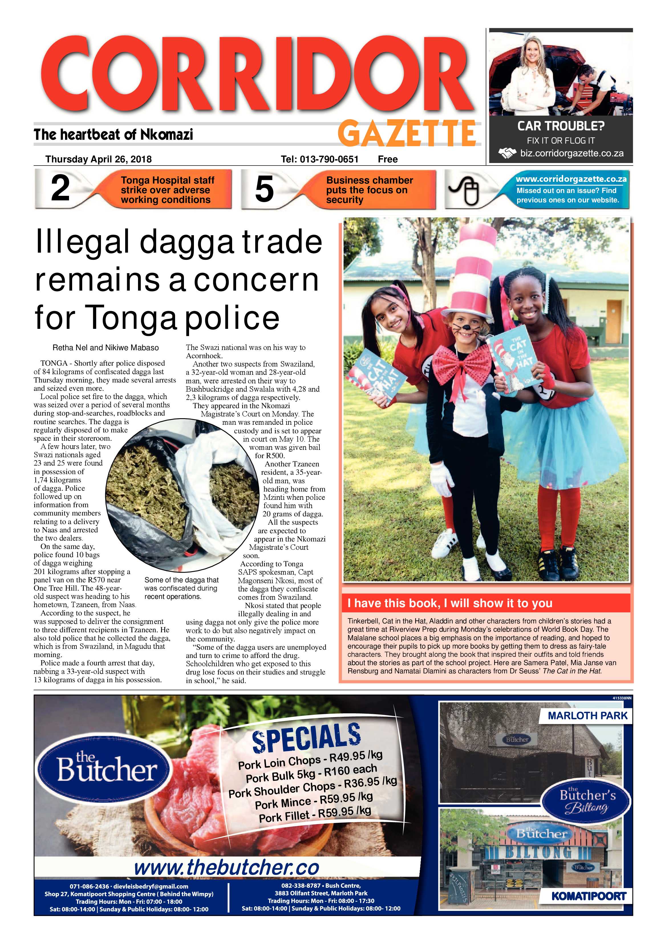 Corridor Gazette 26 April 2018 page 1