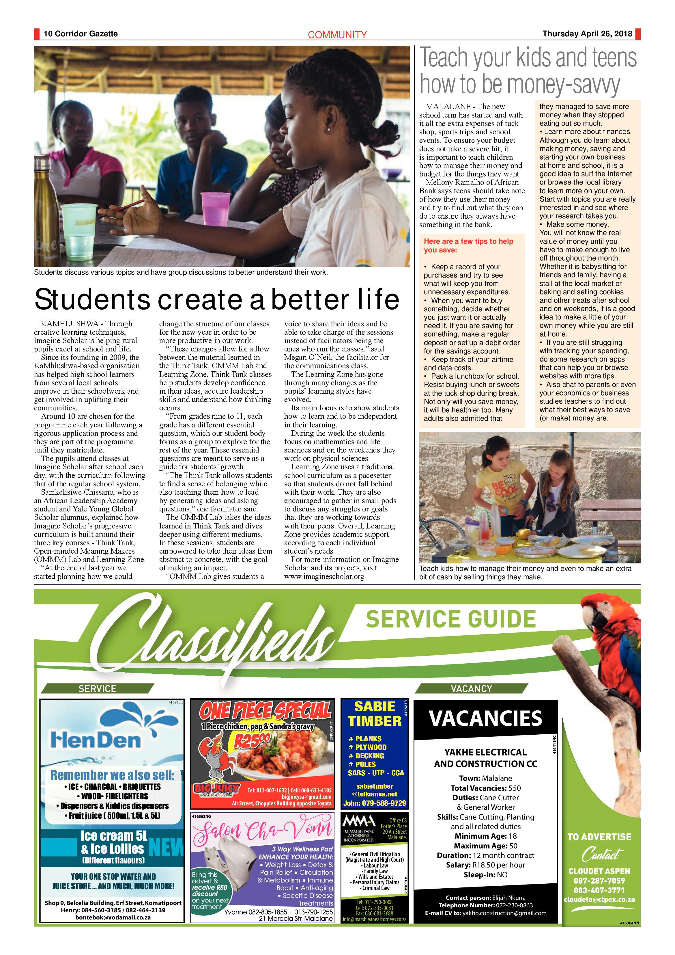 Corridor Gazette 26 April 2018 page 10