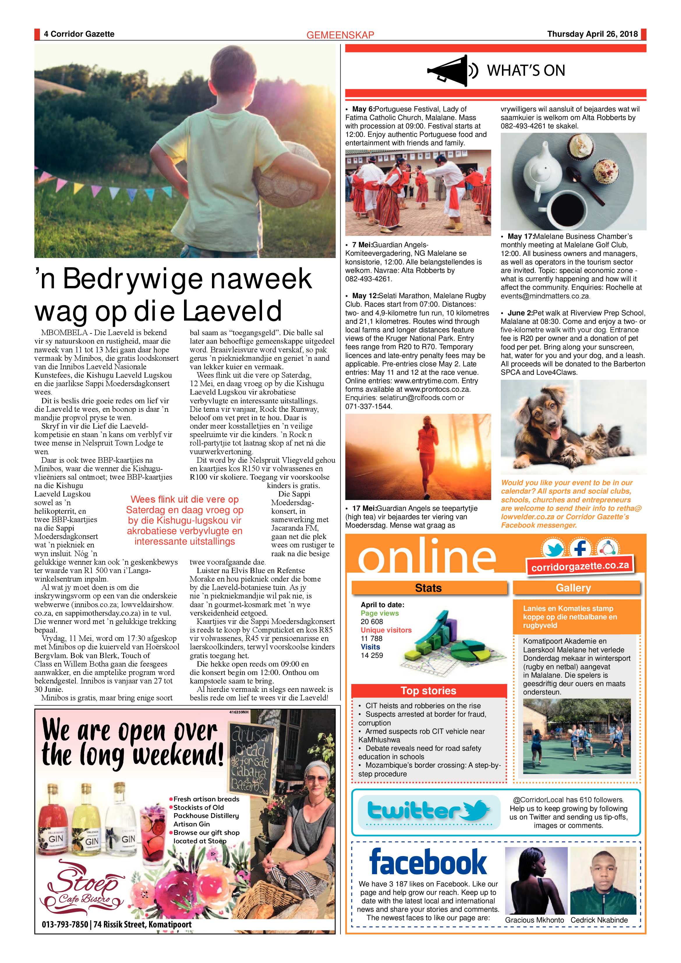Corridor Gazette 26 April 2018 page 4