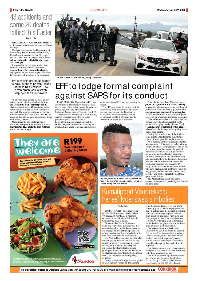Corridor Gazette 27 April 2022 page 4