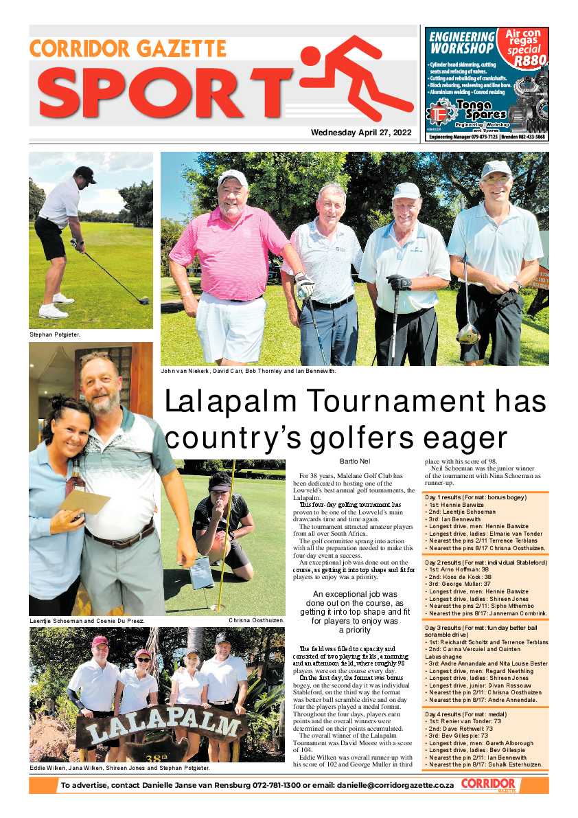 Corridor Gazette 27 April 2022 page 8