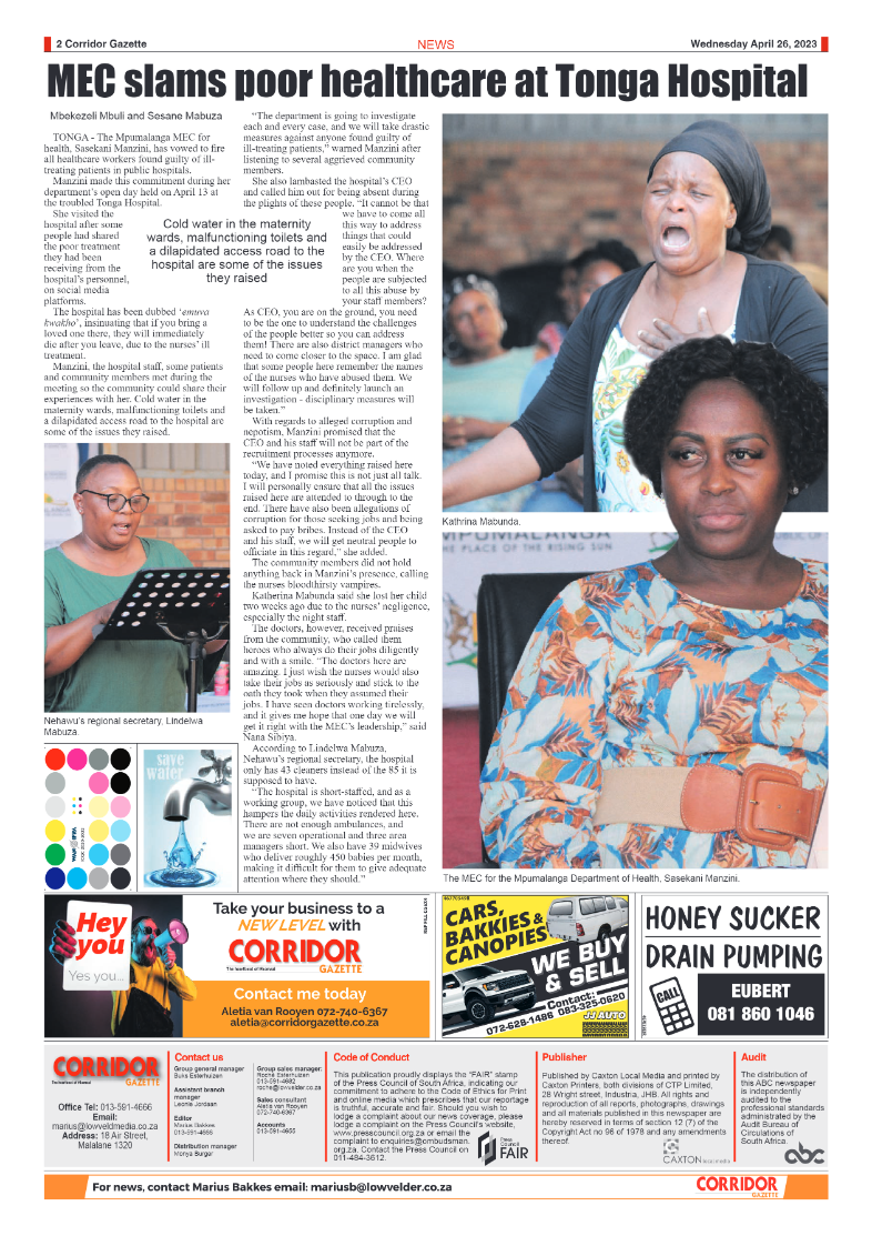 Corridor Gazette 26 April 2023 page 2