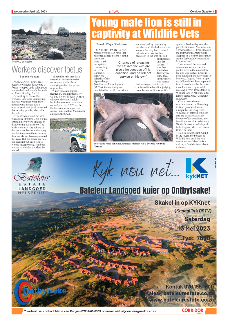 Corridor Gazette 26 April 2023 page 3