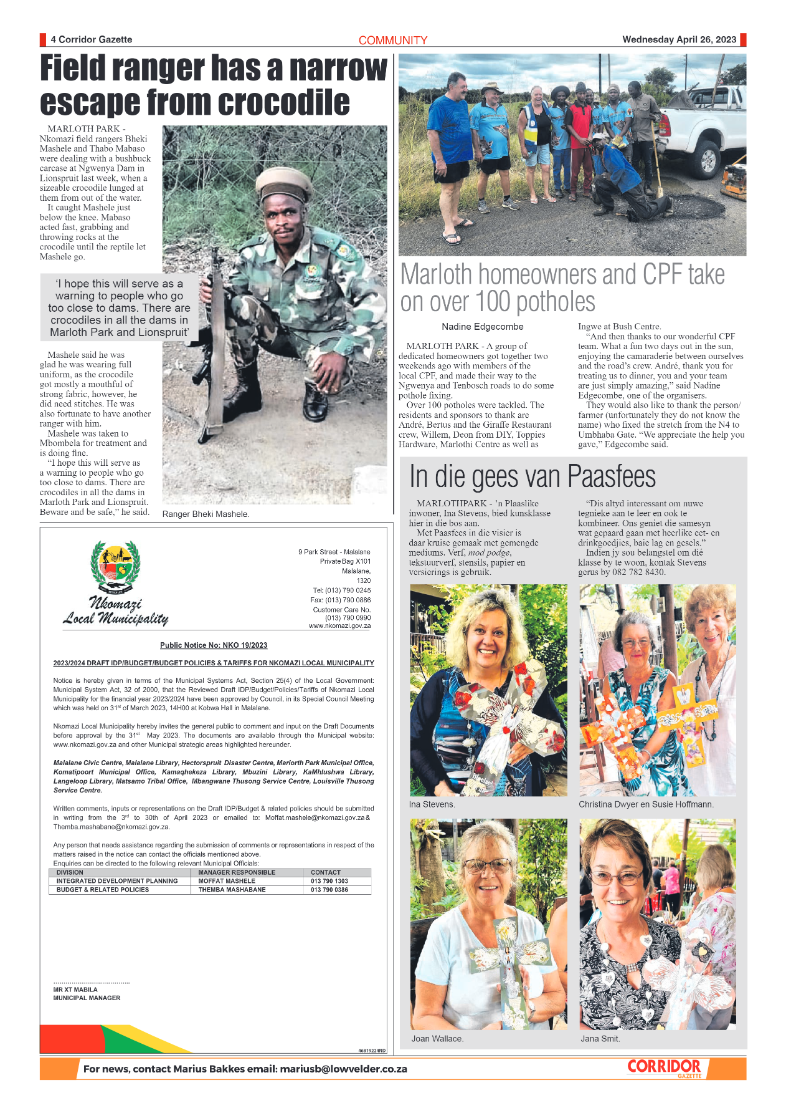 Corridor Gazette 26 April 2023 page 4