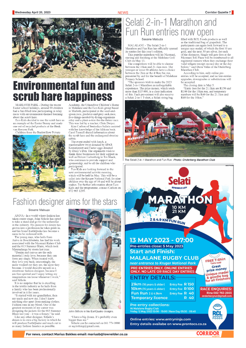 Corridor Gazette 26 April 2023 page 7