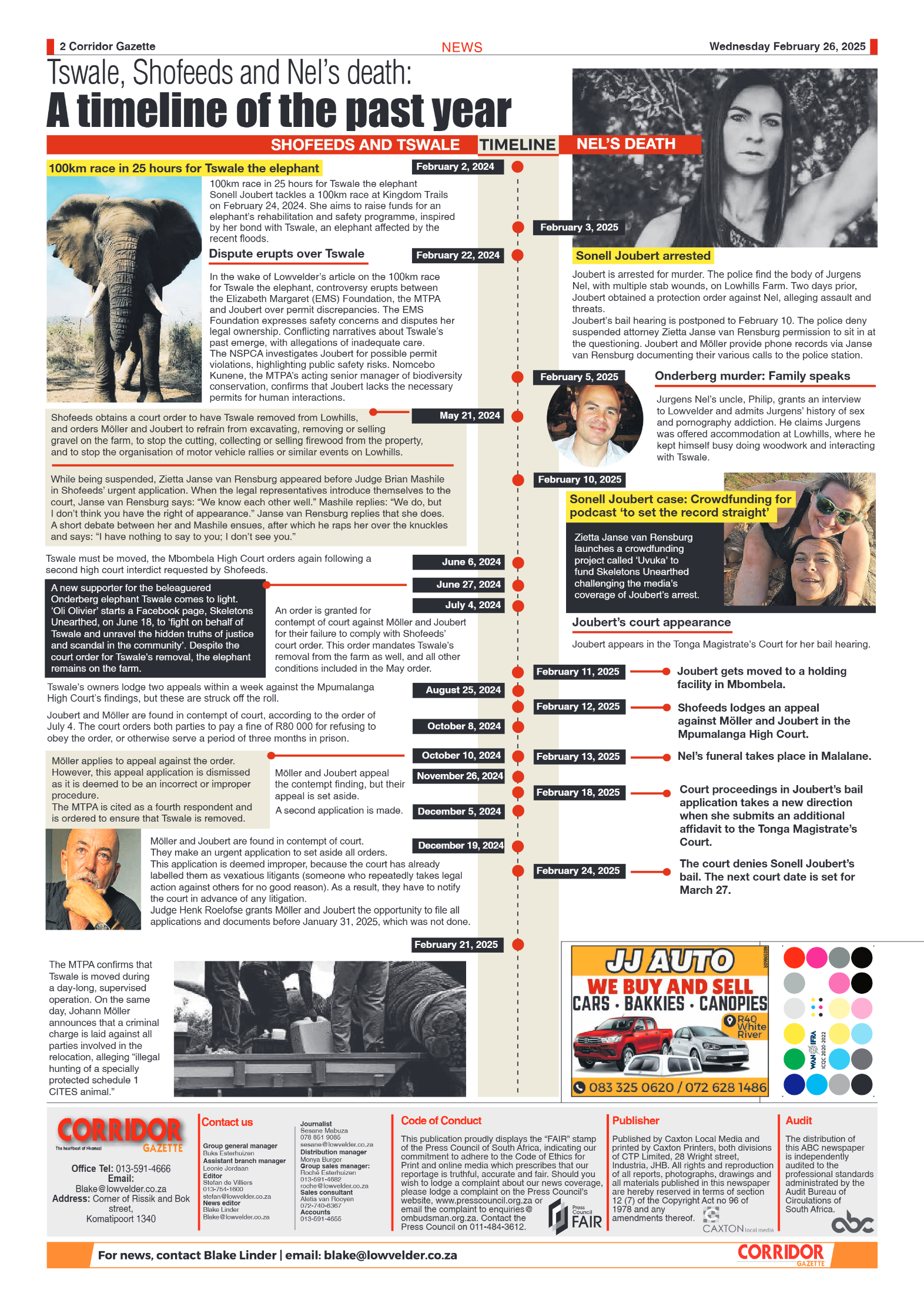 Corridor Gazette 26 February 2025 page 2