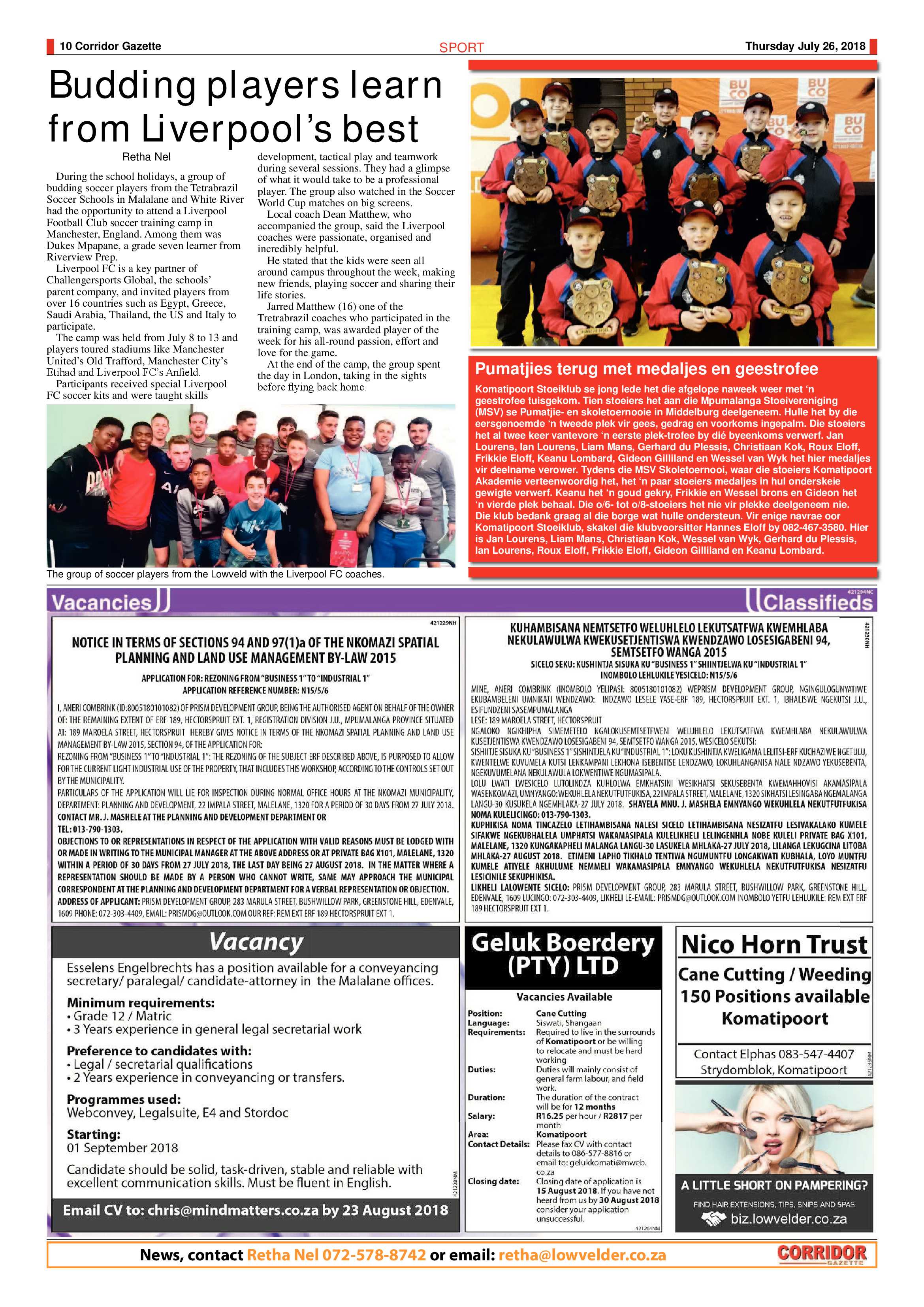Corridor Gazette 26 July 2018 page 10