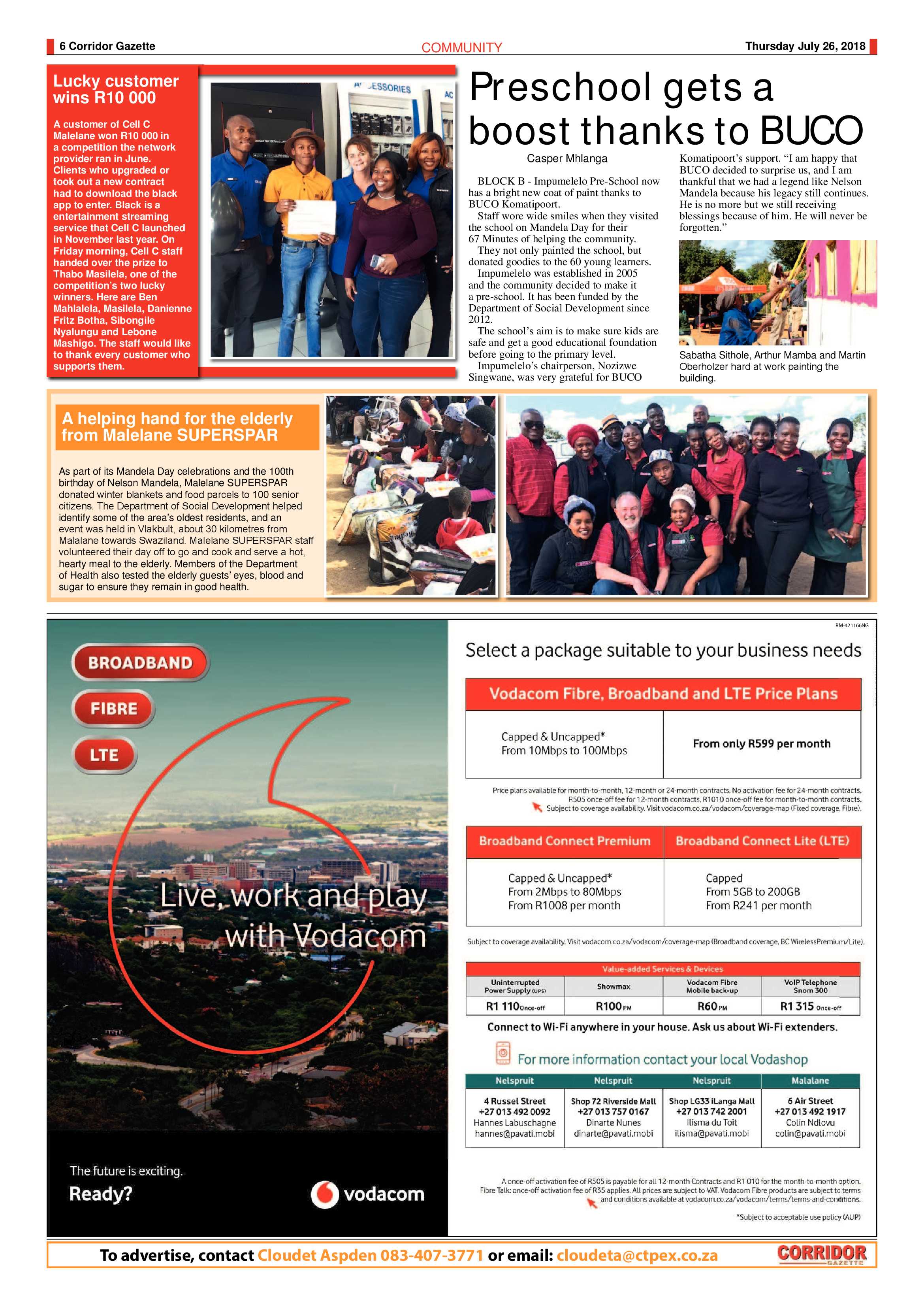 Corridor Gazette 26 July 2018 page 6