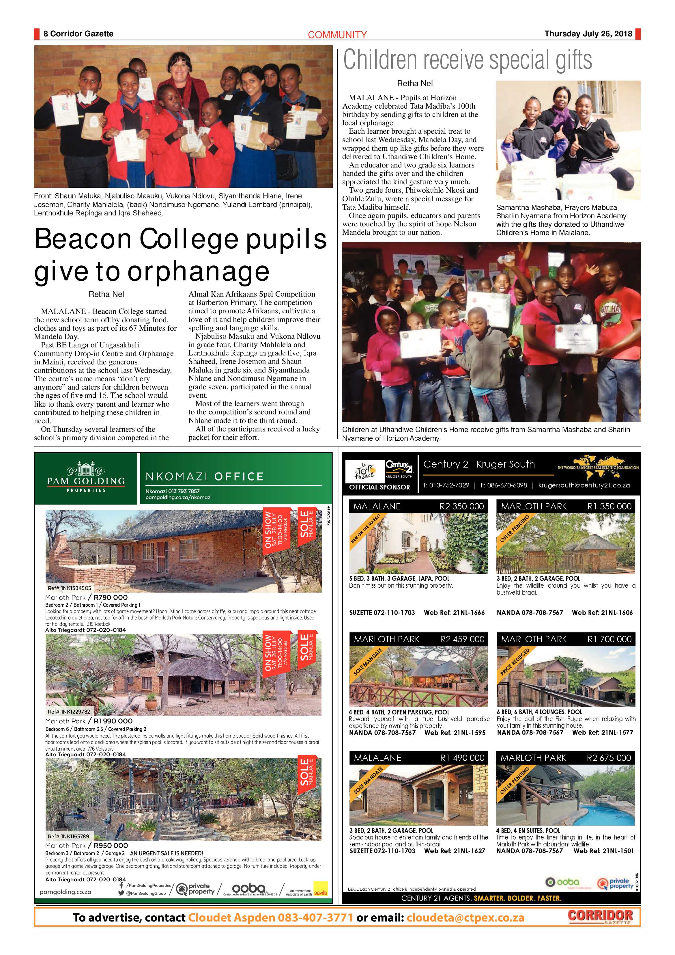 Corridor Gazette 26 July 2018 page 8