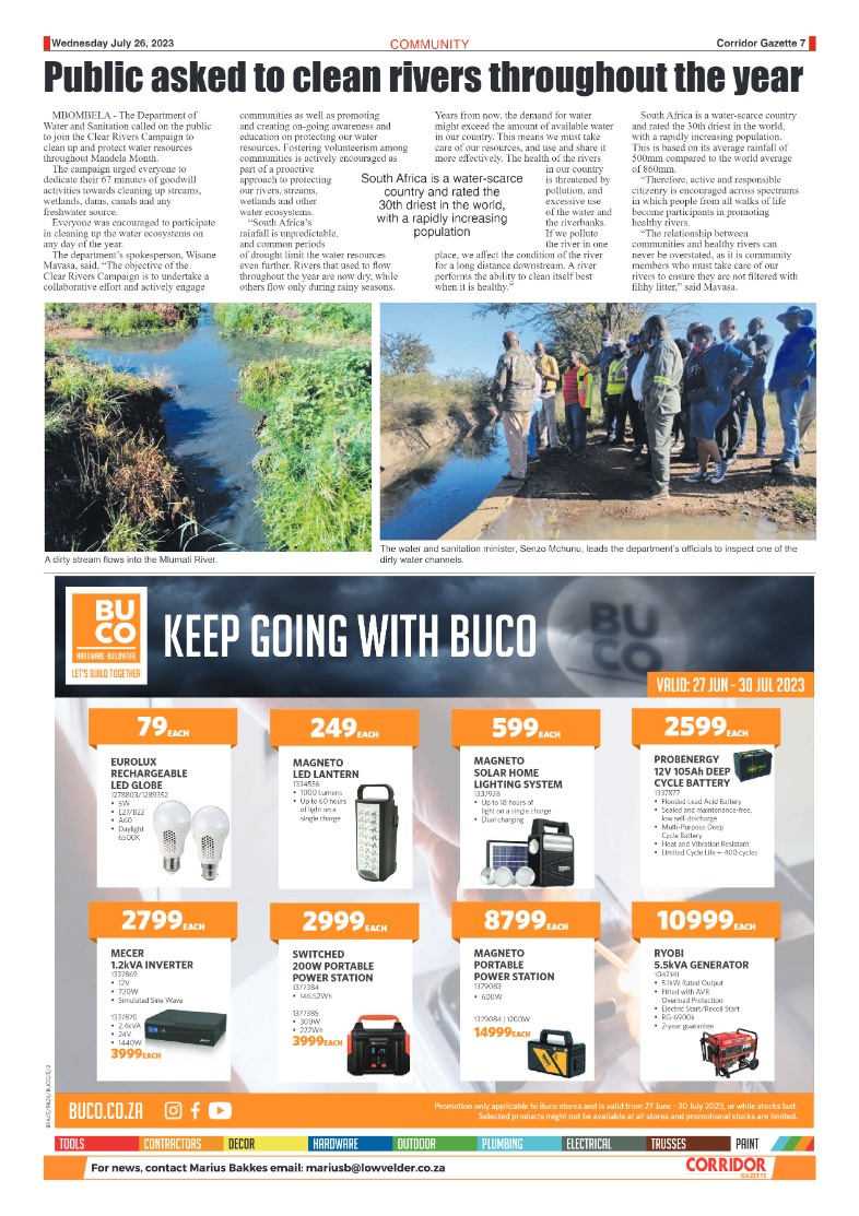Corridor Gazette 26 July 2023 page 7