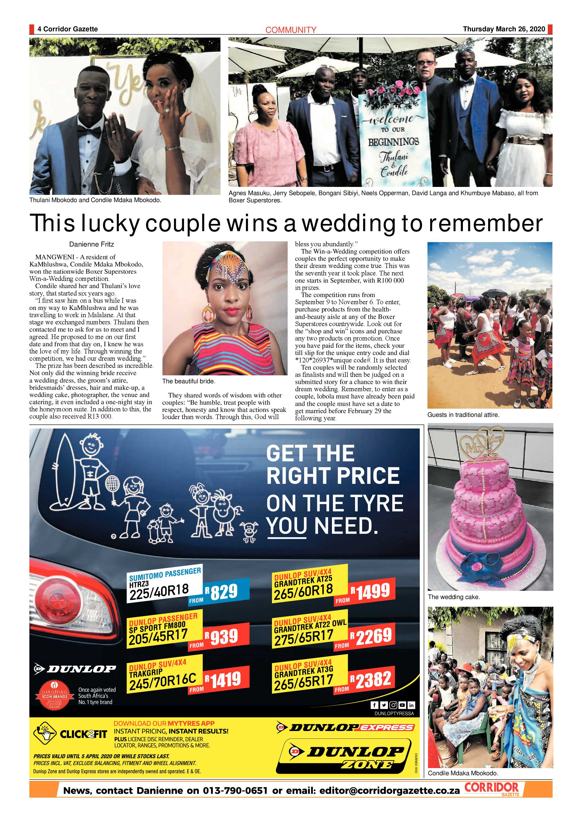 Corridor Gazette 26 March 2020 page 4