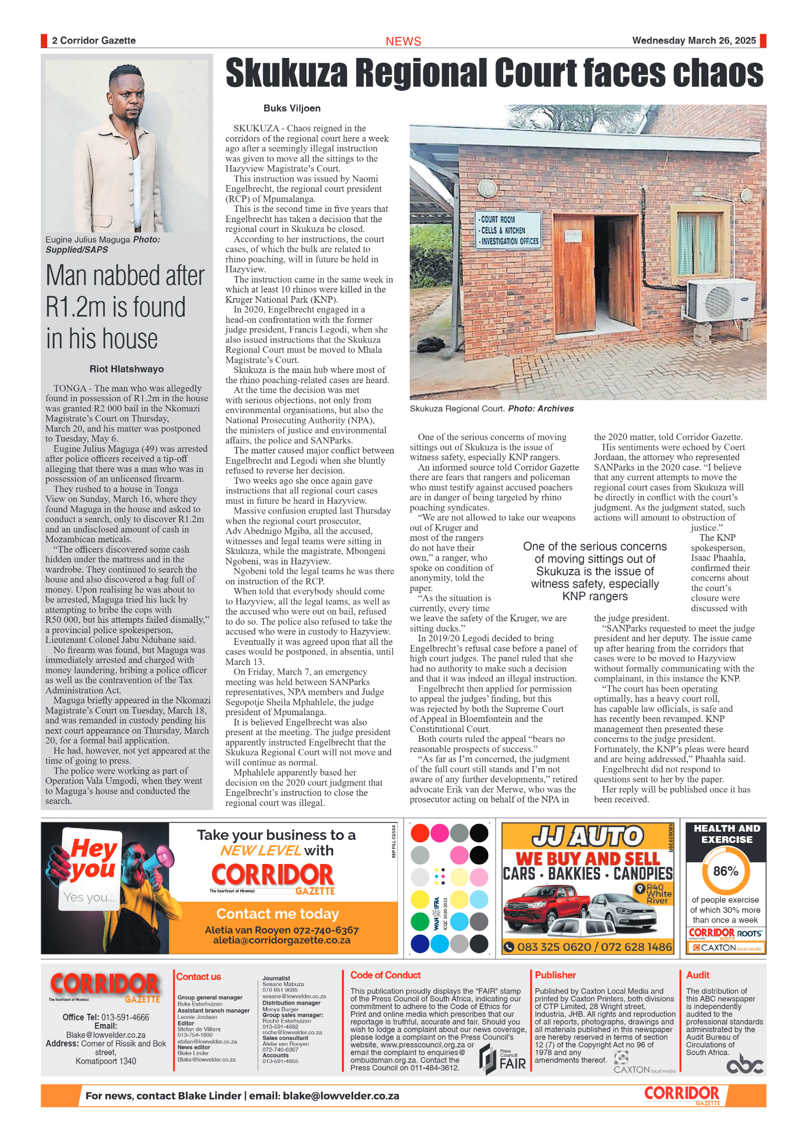 Corridor Gazette 26 March 2025 page 2