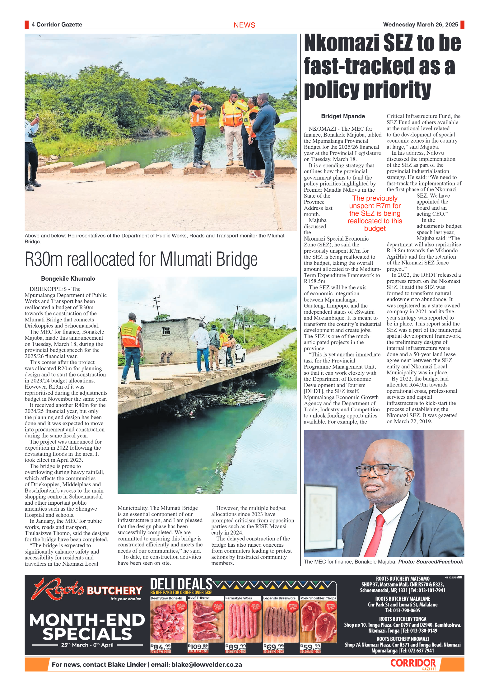 Corridor Gazette 26 March 2025 page 4
