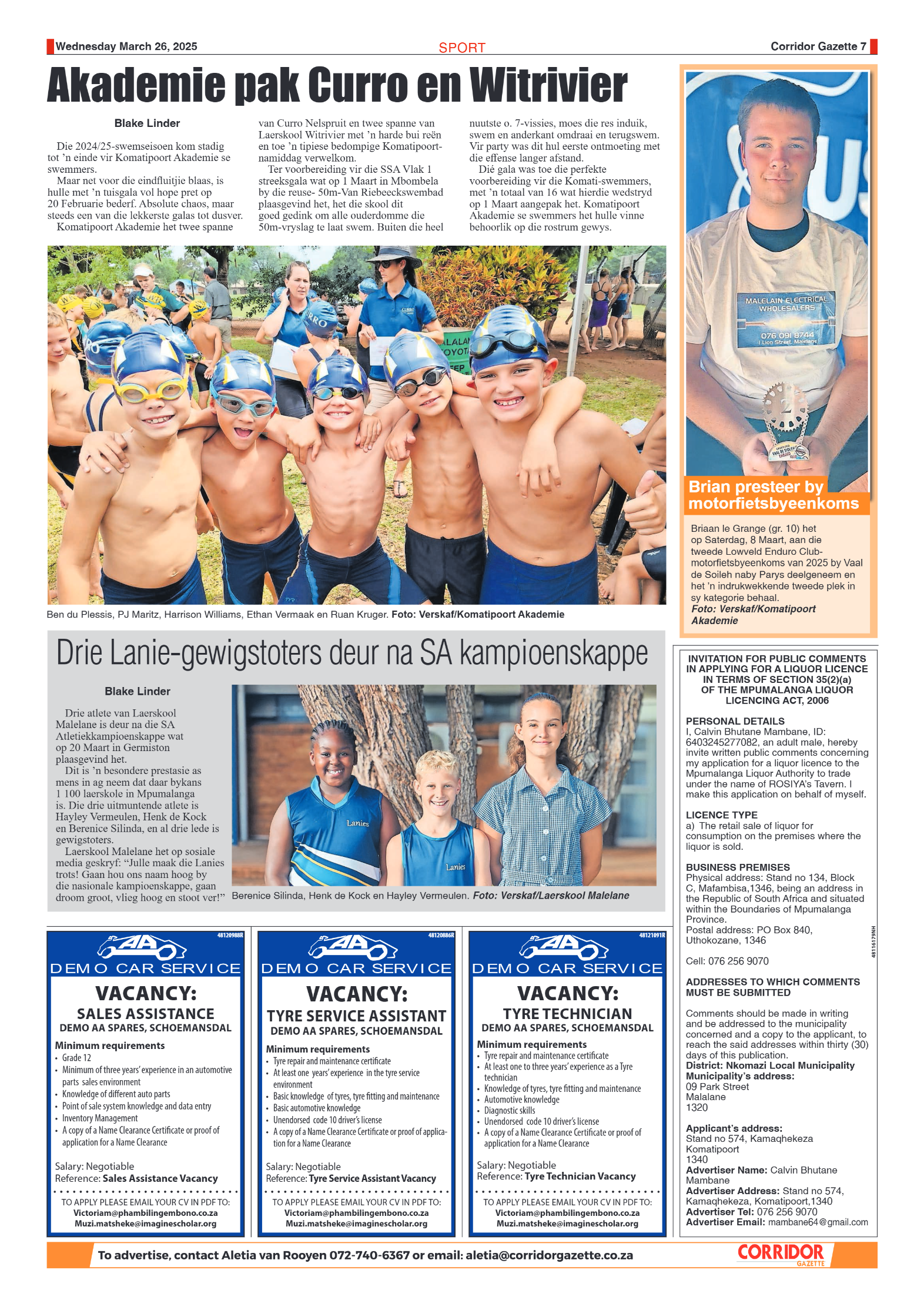 Corridor Gazette 26 March 2025 page 7