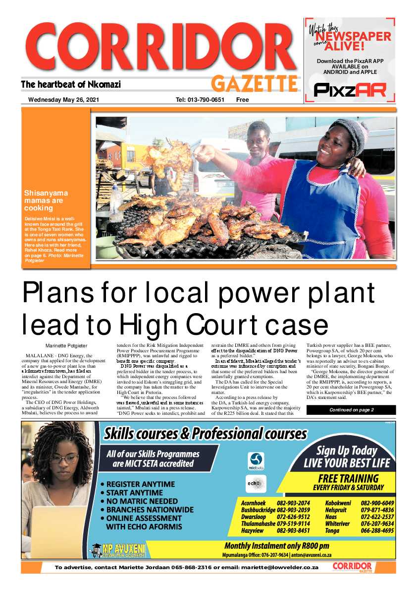 Corridor Gazette 26 May 2021 page 1